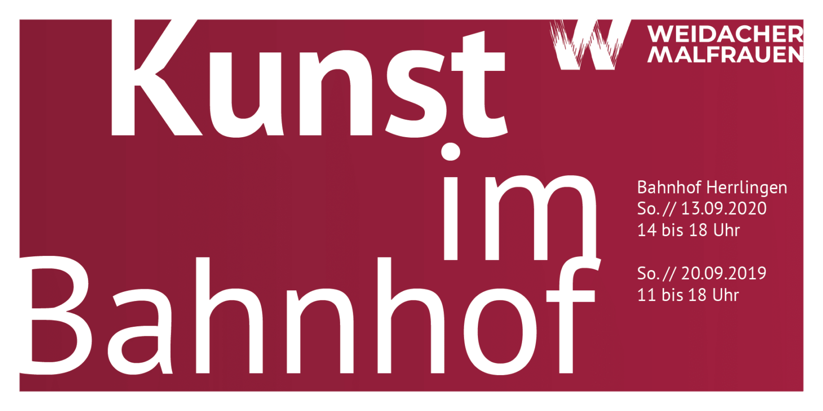 Kunst im Bahnhof Vorderseite